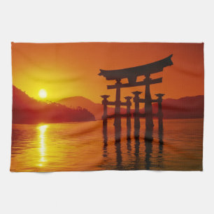 Linge De Cuisine Porte O-Torii, sanctuaire Itsukushima, Miyajima,