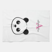 Linge De Cuisine Porte-panda coutume Monogramme (Horizontal)