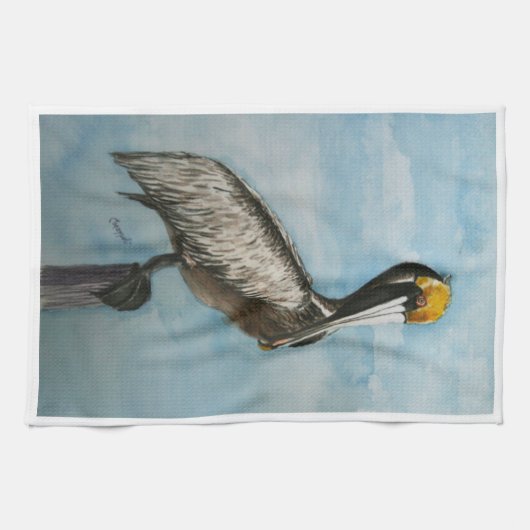 Linge De Cuisine Porte-serviette Pelican (Horizontal)