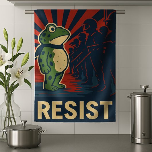 Linge De Cuisine Portland Frog Protest