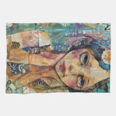 Linge De Cuisine Portrait d'art en collage multimédia (8) (Horizontal)