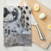 Linge De Cuisine Portrait de Cheetah (Quart Plié)