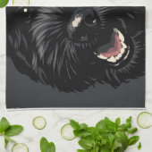 Linge De Cuisine Portrait de chien Cockapoo noir Cadeau de Cockapoo (Plié)