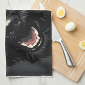 Linge De Cuisine Portrait de chien Cockapoo noir Cadeau de Cockapoo (Quart Plié)