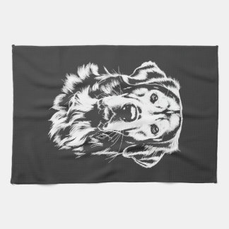 Linge De Cuisine Portrait de Golden Retriever Vêtements Minimaliste