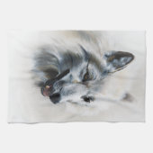 Linge De Cuisine Portrait de loup blanc (Horizontal)