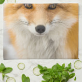 Linge De Cuisine Portrait de renard roux (Plié)