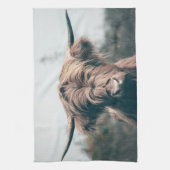 Linge De Cuisine Portrait de vache Highland (Vertical)