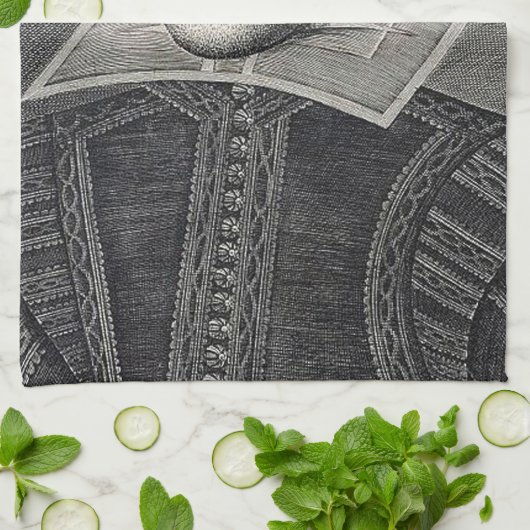 Linge De Cuisine Portrait de William Shakespeare (Plié)