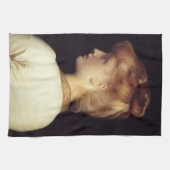 Linge De Cuisine Portrait féminin de Behind (par Frederic Leighton) (Horizontal)