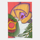 Linge De Cuisine Portrait Floral Explosé (Vertical)