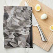 Linge De Cuisine Portrait géométrique du loup gris (Quart Plié)