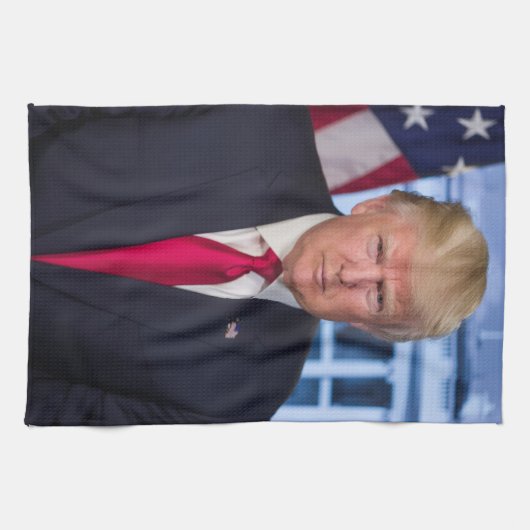 Linge De Cuisine Portrait officiel de Donald Trump (Horizontal)