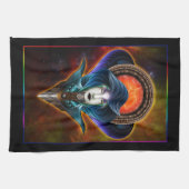Linge De Cuisine Portrait Trilia Red Nebula (Horizontal)