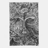 Linge De Cuisine Portrait Trippy (Vertical)