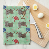 Linge De Cuisine Portrait Weimaraner (Quart Plié)