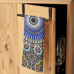 linge de cuisine portugais motif azulejo