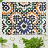 linge de cuisine portugais motif azulejo mediteur (Plié)