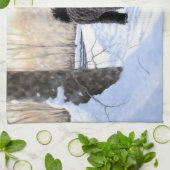 Linge De Cuisine Portugais Water Dog Laisser neiger Noël (Plié)