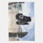 Linge De Cuisine Portugais Water Dog Laisser neiger Noël (Vertical)