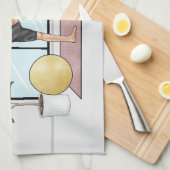 Linge De Cuisine Pose du danseur Yoga Natarajasana Nom personnalisé (Quart Plié)