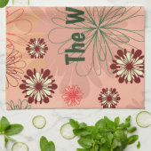 Linge De Cuisine Poser Floral Écran personnel (Plié)