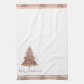 Linge De Cuisine Posh Joyeux Noël | Glam Rose Gold Blush Tree (Vertical)