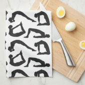 Linge De Cuisine Positions de yoga Silhouettes (Quart Plié)