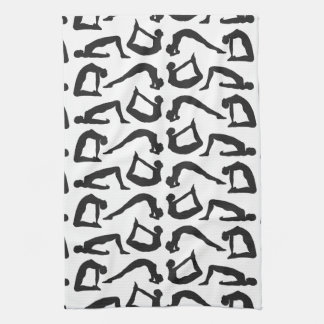 Linge De Cuisine Positions de yoga Silhouettes