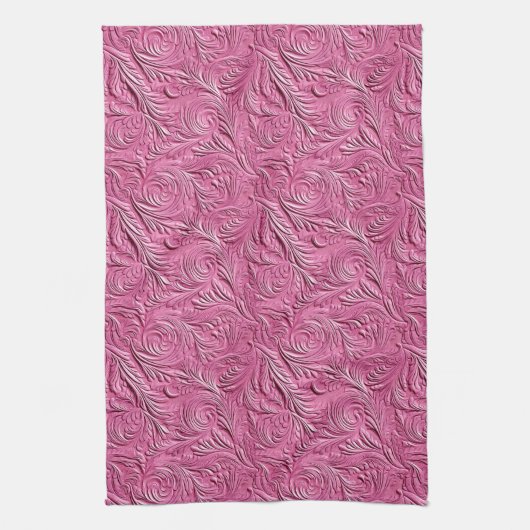 Linge De Cuisine Poster de animal d'alligator rose Faux (Vertical)
