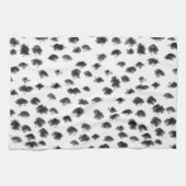 Linge De Cuisine poster de animal dalmate noir et blanc points (Horizontal)