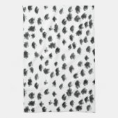 Linge De Cuisine poster de animal dalmate noir et blanc points (Vertical)