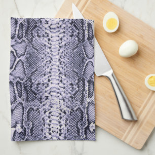Linge De Cuisine Poster de animal de peau de serpent pourpre