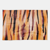 Linge De Cuisine Poster de animal de tigre noir orange (Horizontal)