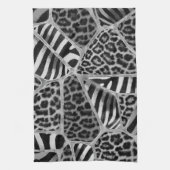 Linge De Cuisine Poster de animal - Leopard et Zebra - argent (Vertical)