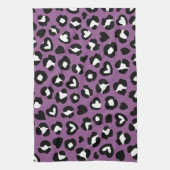 Linge De Cuisine Poster de animal, Léopard Violet, Spots De Cheetah (Vertical)