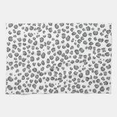 Linge De Cuisine Poster de animal Motif moderne Léopard de neige (Horizontal)