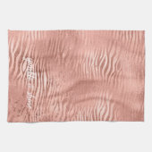 Linge De Cuisine Poster de animal rose Gold Zebra (Horizontal)