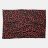 Linge De Cuisine Poster de animal Safari Dark Red Leopard (Horizontal)
