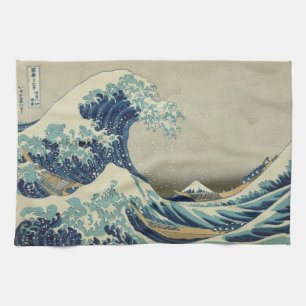 Linge De Cuisine Poster de la Grande Vague au large de Kanagawa