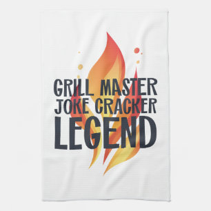 Linge De Cuisine Poster de la légende du grill