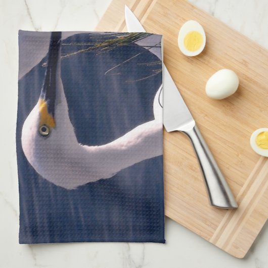 Linge De Cuisine Poster des aigrettes (Quart Plié)