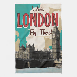 Linge De Cuisine Poster vintage Londres Travel