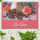 Linge De Cuisine Pot à expresso aquarelle Art (Plié)