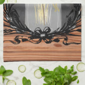 Linge De Cuisine Pot de maçon rustique de tournesol (Plié)