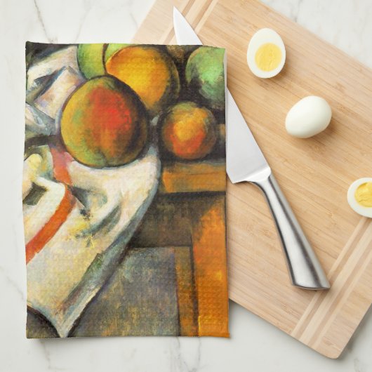 Linge De Cuisine Pot et fruit de gingembre par Cezanne (Quart Plié)