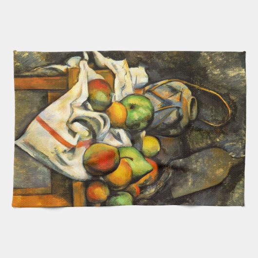 Linge De Cuisine Pot et fruit de gingembre par Cezanne (Horizontal)