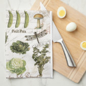 Linge De Cuisine potager vintage (Quart Plié)