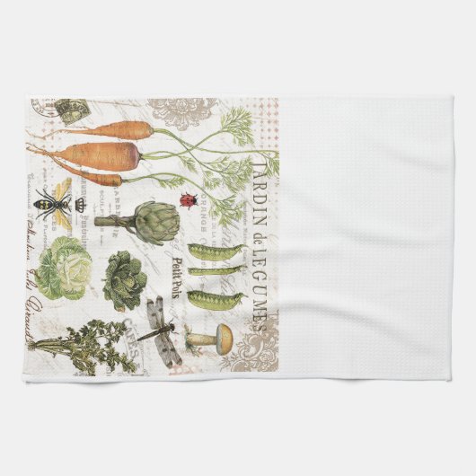 Linge De Cuisine potager vintage (Horizontal)