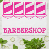 Linge De Cuisine Poteaux en coiffure rose (Plié)